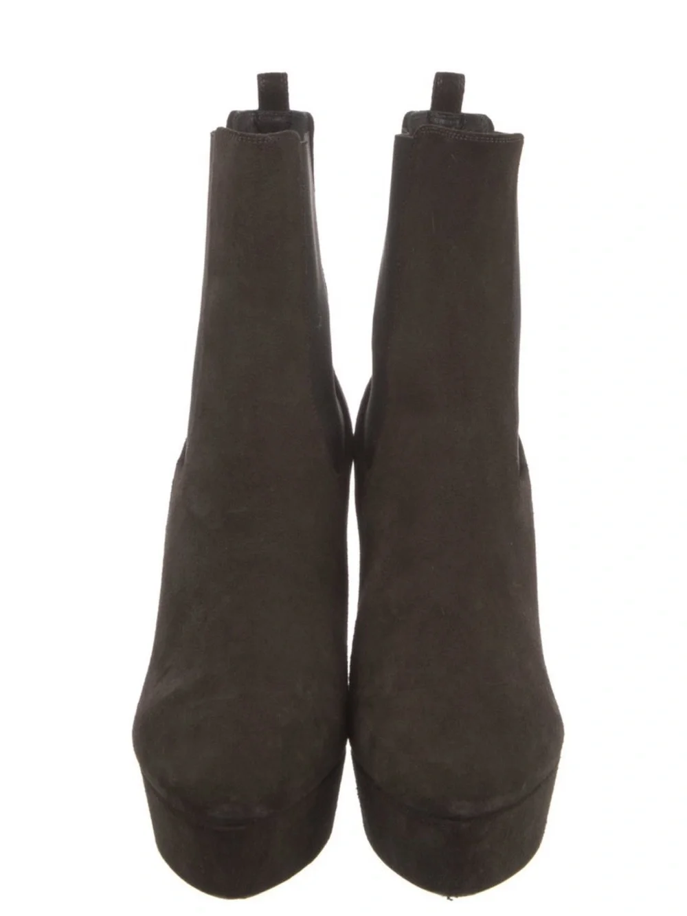 Saint Laurent Suede Platform Booties